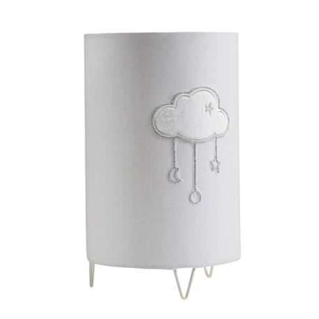 Luminaire avec détail nuage en coton - celeste Gris 1 - vertbaudet enfant 
