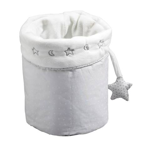 Lot de 3 panières gigognes en coton - celeste Gris 2 - vertbaudet enfant 
