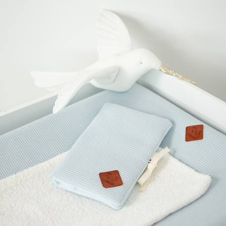 Protège carnet de santé en nid d'abeille Beige+Bleu+Écru+Rose 7 - vertbaudet enfant 