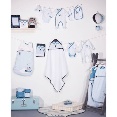 Chaussons bébé en velours - lazare Bleu 3 - vertbaudet enfant 