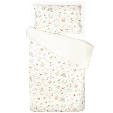 Parure de lit réversible en gaze de coton aube Aube, écru 3 - vertbaudet enfant 