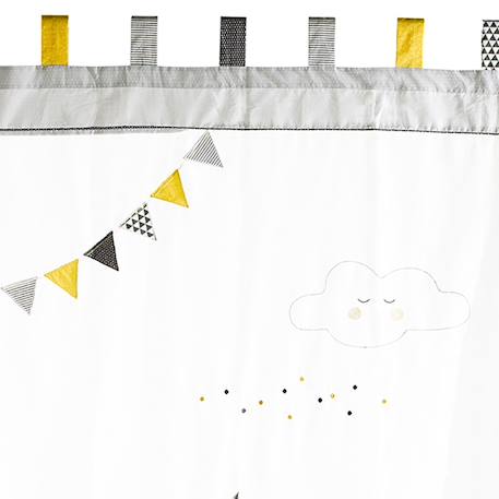 Rideau à pattes en coton - babyfan Gris 3 - vertbaudet enfant 