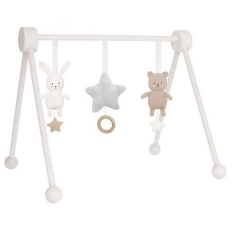 Portique d'éveil en bois - arche de jeux Blanc 3 - vertbaudet enfant 