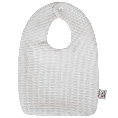 Bavoir en coton nid d'abeille Beige+Bleu+Écru+Gris clair+Rose+Vert 9 - vertbaudet enfant 