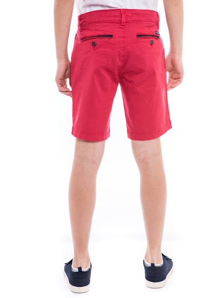 Bermuda chino slim berkley garçon Bleu ciel+Rouge 6 - vertbaudet enfant 