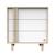 Commode 3 tiroirs en décor chêne velours et avec appliques en bois - nature Blanc 1 - vertbaudet enfant 