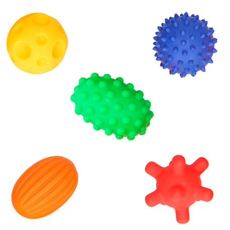 Balles sensorielles montessori – coffret de 5 dès la naissance Multicolore 5 - vertbaudet enfant 