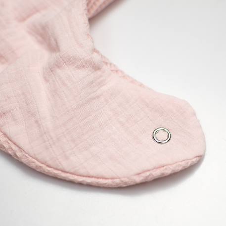 Bavoir bandana en nid d'abeille Beige+Bleu+Écru+Gris+Rose 11 - vertbaudet enfant 