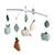 Mobile musical en coton - botanica Vert 1 - vertbaudet enfant 
