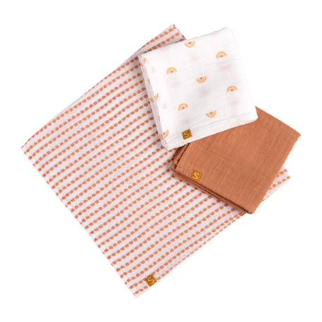 Langes en coton biologique - sunlight Blanc 1 - vertbaudet enfant 