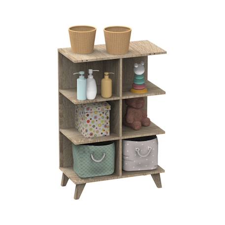 Commode à langer évolutive en bureau - nova Blanc+Bleu+Gris 3 - vertbaudet enfant 