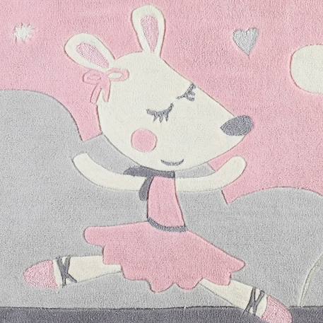 Tapis de chambre tufté en acrylique - lilibelle Rose 2 - vertbaudet enfant 