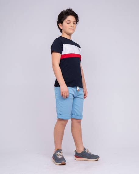Bermuda bandal garçon Beige+Bleu ciel+Bleu marine+Bleu royal+Corail+Jaune+Rouge foncé+Vert 8 - vertbaudet enfant 