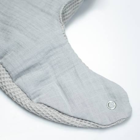Bavoir en coton nid d'abeille Beige+Bleu+Écru+Gris clair+Rose+Vert 10 - vertbaudet enfant 
