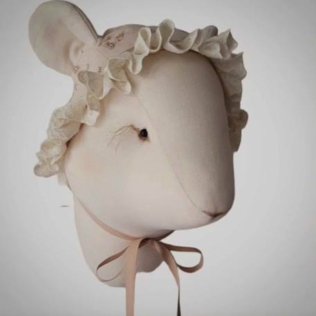 Trophée mural souris edvina en lin – décoration chambre bébé enfant Beige 5 - vertbaudet enfant 