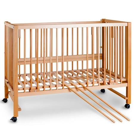 Lit bébé cododo évolutif  hajo en bois Blanc+Natural 10 - vertbaudet enfant 