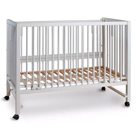 Lit bébé cododo évolutif  hajo en bois Blanc+Natural 6 - vertbaudet enfant 
