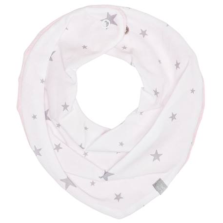 Bavoir bandana cache-cou réversible stella Blanc / bleu+Blanc / ecru+Blanc / gris+Blanc / rose+Gris+Gris/bleu+Gris/rose 19 - vertbaudet enfant 