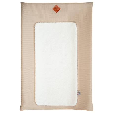 Housse de matelas à langer nid d'abeille Beige+Bleu+Écru+Gris clair+Rose 1 - vertbaudet enfant 