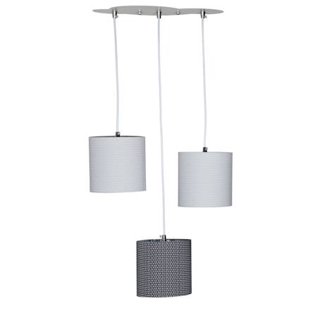 Suspension lumineuse trio plafonnier en coton - babyfan Gris 1 - vertbaudet enfant 