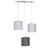 Suspension lumineuse trio plafonnier en coton - babyfan Gris 1 - vertbaudet enfant 