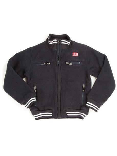 Blouson polaire zeway garçon Marine+Noir 1 - vertbaudet enfant 