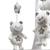 Mobile musical bébé ours en polyester - celeste Blanc 2 - vertbaudet enfant 