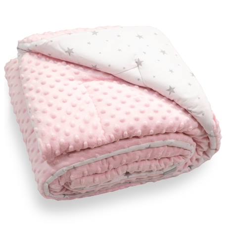 Couverture réversible et ultra douce stella Bleu+Camel+Écru+Gris+Rose+Vert 15 - vertbaudet enfant 