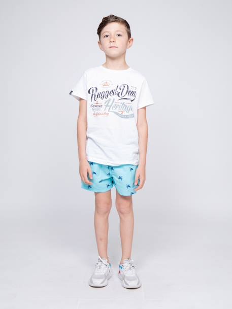 Short de bain gorka garçon Bleu ciel+Bleu marine 4 - vertbaudet enfant 