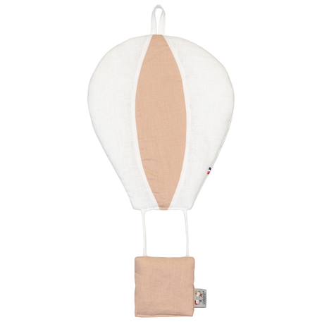 Montgolfière murale décorative en lin Beige+Pêche+Vert 5 - vertbaudet enfant 