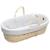 Couffin bébé avec matelas habillage et drap housse jeanne Beige+Blanc+Bleu+Camel+Écru+Gris clair+Rose+Terracotta+Vert de gris 27 - vertbaudet enfant 