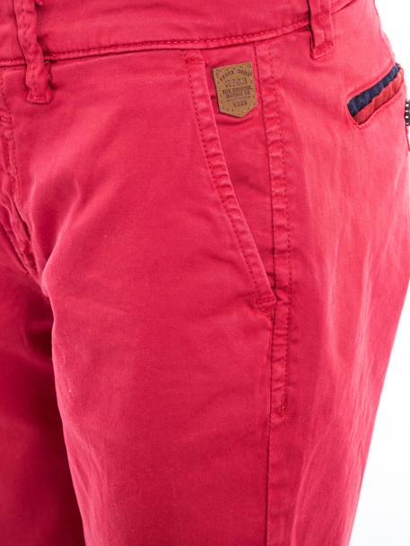 Bermuda chino slim berkley garçon Bleu ciel+Rouge 7 - vertbaudet enfant 