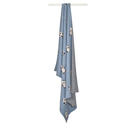 Couverture maille en coton - chao chao Bleu+Rose 2 - vertbaudet enfant 
