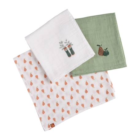 Langes en coton biologique - botanica Vert tilleul 1 - vertbaudet enfant 