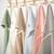 Cape de bain bébé en coton nid d'abeille Beige+Bleu+Écru+Gris clair+Rose 8 - vertbaudet enfant 