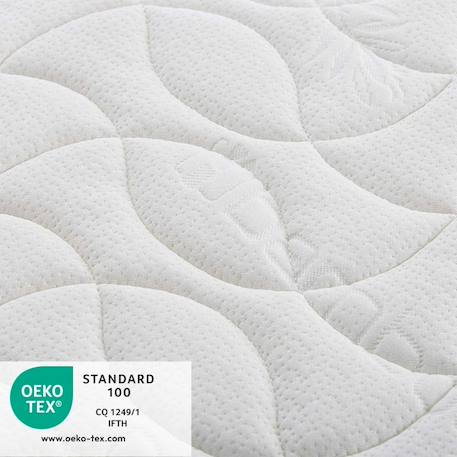 Matelas bébé bamboo | déhoussable Blanc 3 - vertbaudet enfant 