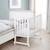 Berceau cododo 3en1 avec matelas et barrière safe asleep Blanc+Gris taupe 6 - vertbaudet enfant 
