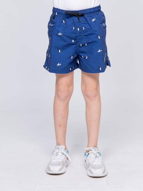 Short de bain gilson garçon Bleu ciel+Bleu marine 5 - vertbaudet enfant 