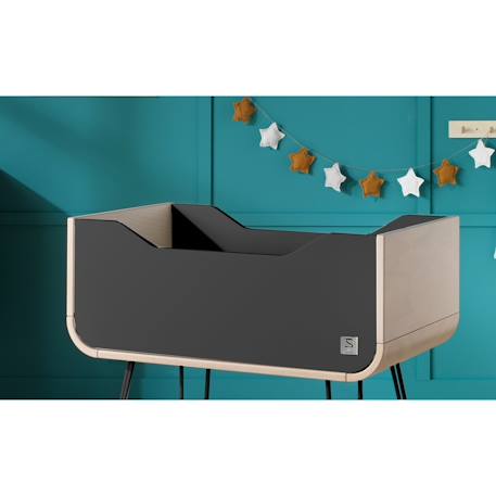 Berceau pieds métal - bambin Marron/gris+Marron/orange+Marron/vert 2 - vertbaudet enfant 