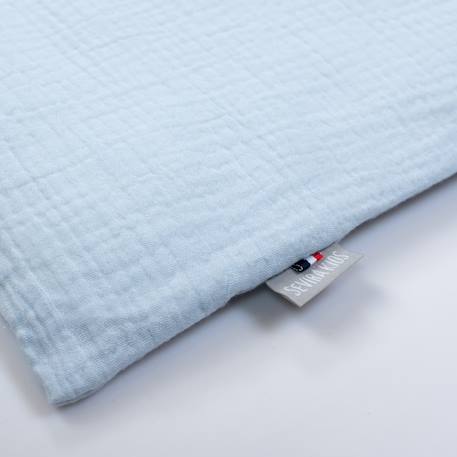 Taie d'oreiller unie en double gaze de coton Beige+Blanc+Bleu+Camel+Écru+Gris+Rose+Terracotta+Vert 6 - vertbaudet enfant 