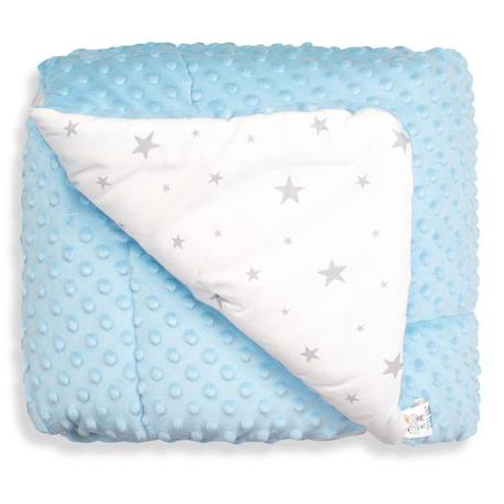 Couverture réversible et ultra douce stella Bleu+Camel+Écru+Gris+Rose+Vert 3 - vertbaudet enfant 