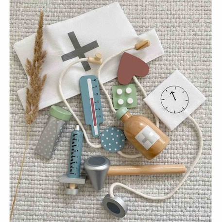 Jouet en bois - mallette de docteur Gris 2 - vertbaudet enfant 