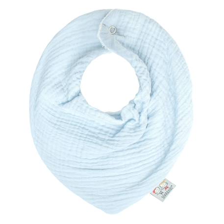 Bavoir bandana gaze de coton jeanne Beige+Blanc+Blanc à pois or+Bleu+Camel+Écru+Gris clair+Terracotta+Vert de gris+Vieux rose 15 - vertbaudet enfant 