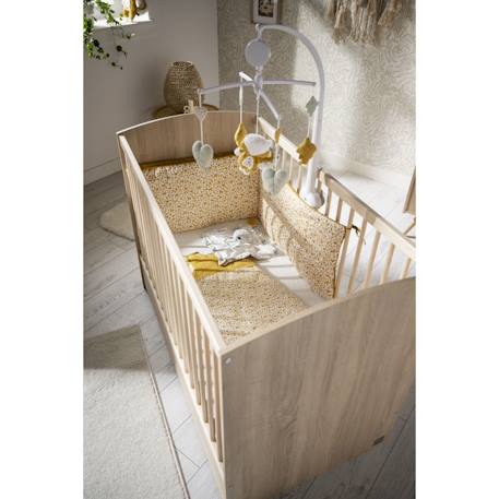 Lit bébé à barreaux - access Marron+Marron/blanc 5 - vertbaudet enfant 