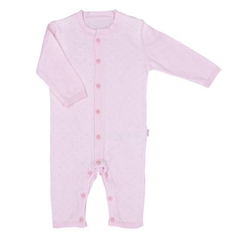 Combinaison bébé en tricot de coton bio Bleu+Écru+Natural+Rose 14 - vertbaudet enfant 