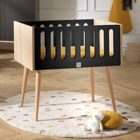 Berceau bébé rectangulaire - eclipse Blanc+Bleu+Gris+Orange+Vert 12 - vertbaudet enfant 