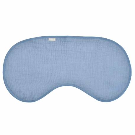 Bavoir d'épaule en gaze de coton et bambou Denim+Gris+Moutarde 1 - vertbaudet enfant 