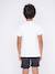 T-shirt col rond pur coton motifs relief nolibert garçon Blanc+Gris 2 - vertbaudet enfant 