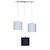 Suspension lumineuse trio plafonnier en coton - hello Blanc 1 - vertbaudet enfant 