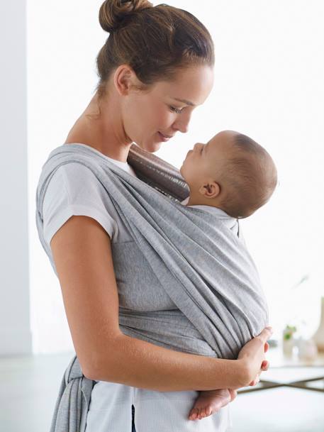 Echarpe de portage Cherry+gris chiné pucé+ivoire végétal+Léopard 6 - vertbaudet enfant 